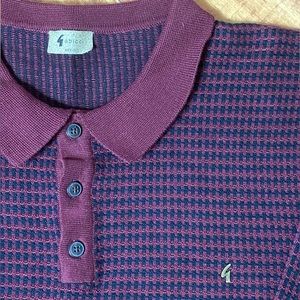 Three Button Knitted Polo Gabicci Vintage - Size XL